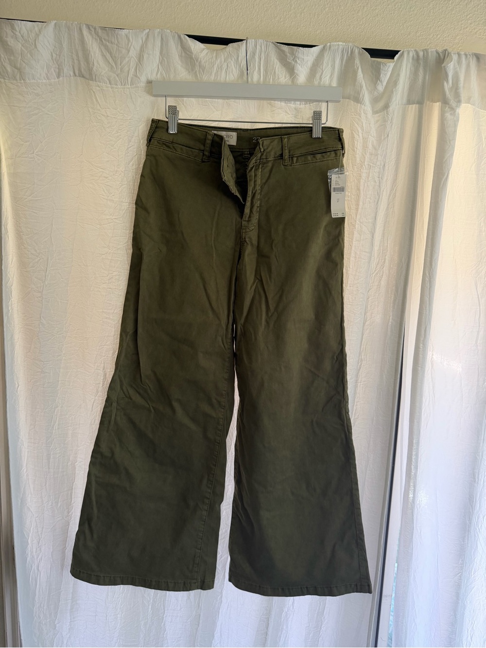 NWT Pilcro Wide Leg Olive Green Pants